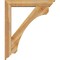 Ekena Millwork Legacy Traditional Rough Sawn Bracket w/ Offset Brace, Western Red Cedar, 6"W x 32"D x 38"H BKT0604X32X38LEC01RWR - alternate 4